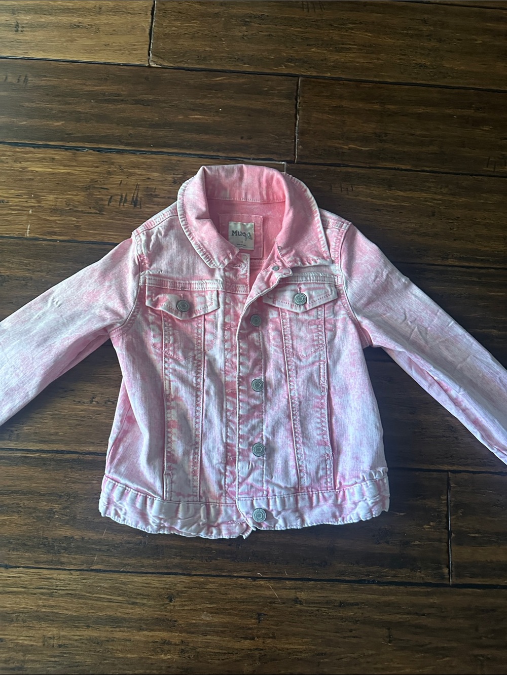 Mudd Pink Kids' Denim Jacket - Light Pink Wash